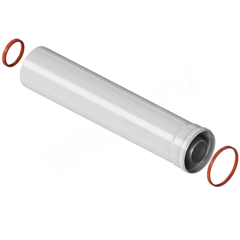Удлинитель дымохода WAAG DN60/100 x L1м