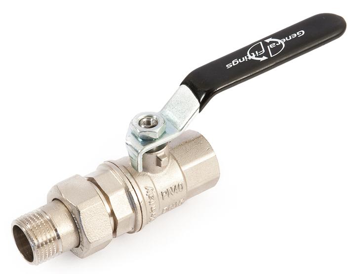 Кран шаровой General Fittings 7100L5N101001A 1", PN40
