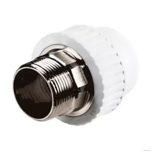 Муфта РосТурПласт PP-R бел комб п/ключ Дн50х1 1/2" НР 10669