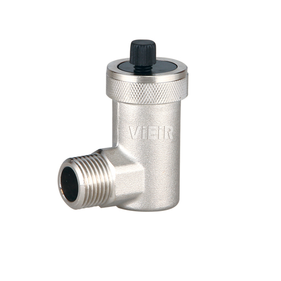 Воздухоотводчик ViEiR боковой 1/2", никель