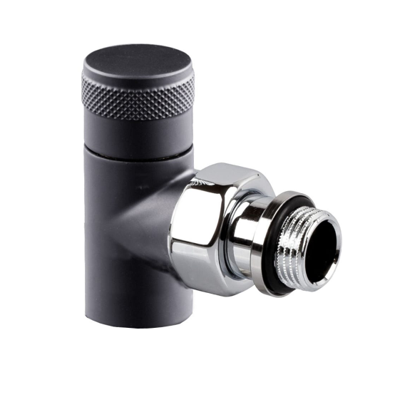 Запорный клапан угловой SR Rubinetterie Tondera 1/2", чёрный