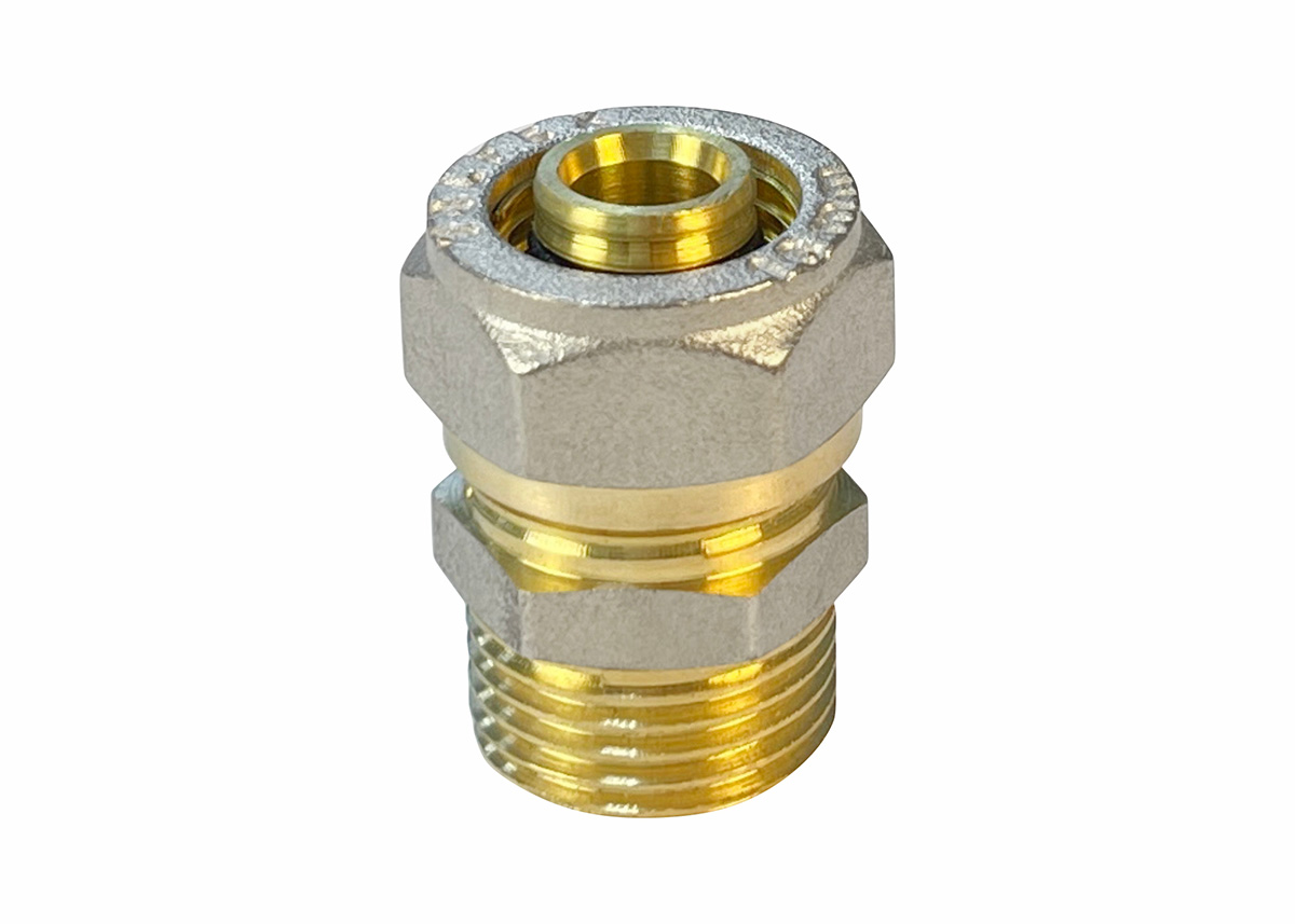 Соединитель VALFEX обжимной с переходом на НР 20 x 3/4" (240/15)