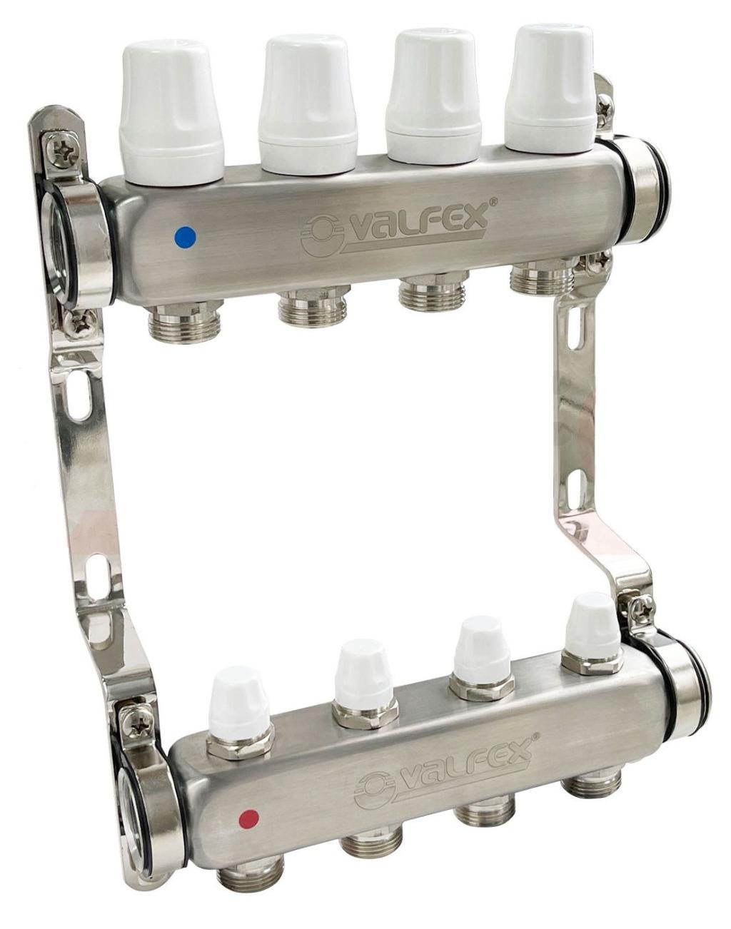 Блок коллекторов VALFEX 1"х 6 вых. 3/4"