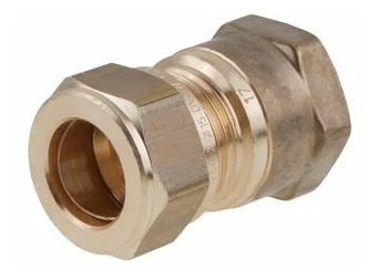 Переходник 18-1/2", General Fittings 1N00, обжим-резьба, вн., латунь