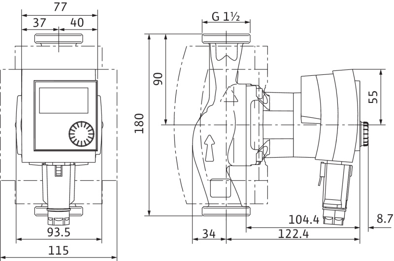 Насос Wilo STRATOS PICO-Z 25/1-6