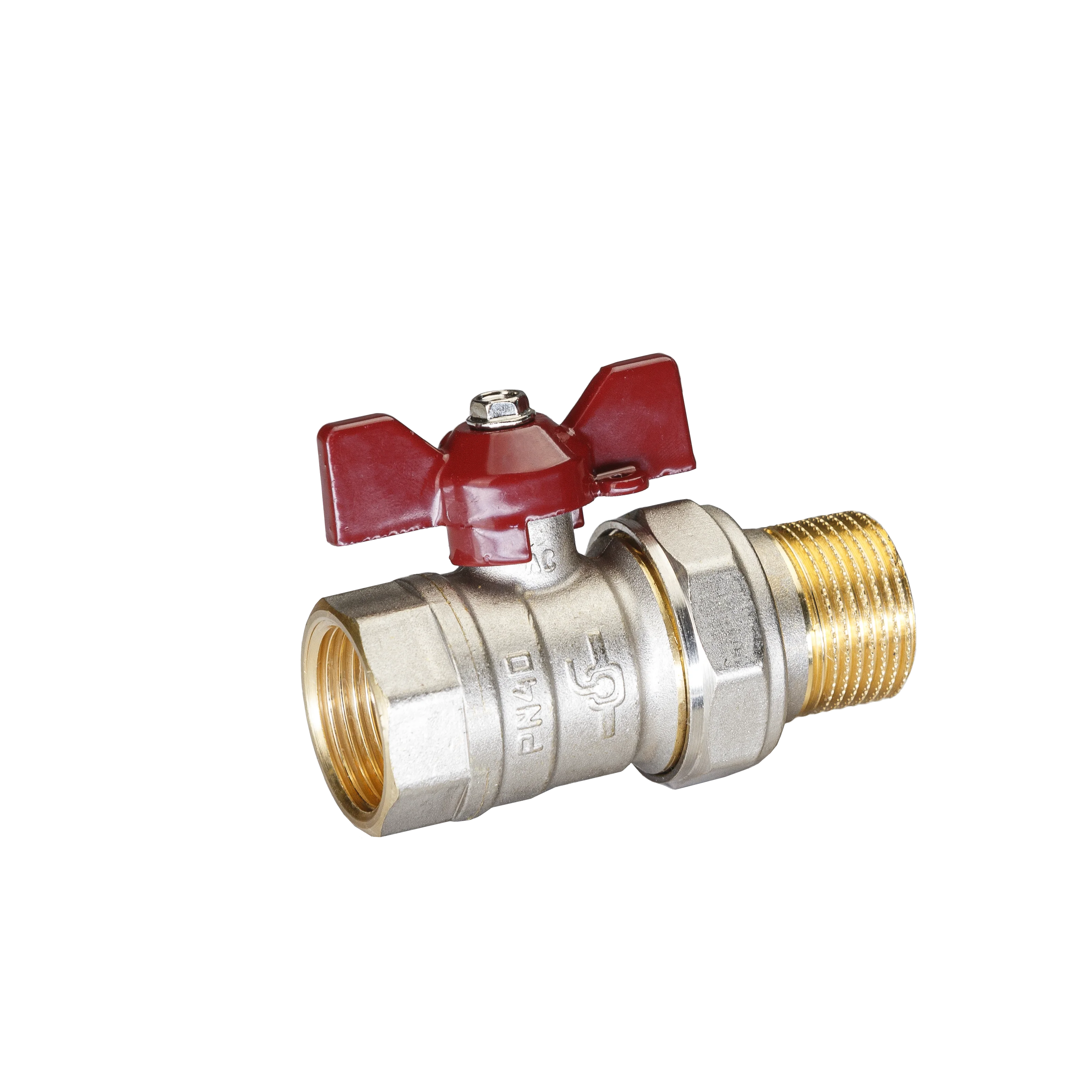 Кран шаровой латунный TEMPER 88.ВА.Б.1. DN25 PN40