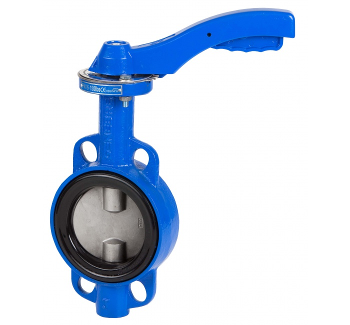 Затвор дисковый поворотный GENEBRE 2103 18 DN250 PN16, корпус - GJL-200 (GG20)  диск - GJS-400-15 (GGG40)  уплотнение - EPDM, М/Ф, рукоятка, шток 22мм