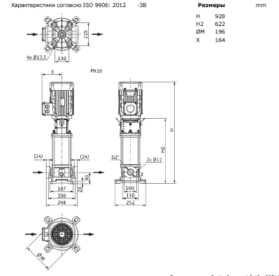 Насос Wilo HELIX V 1605-1/16/E/KS/400-50