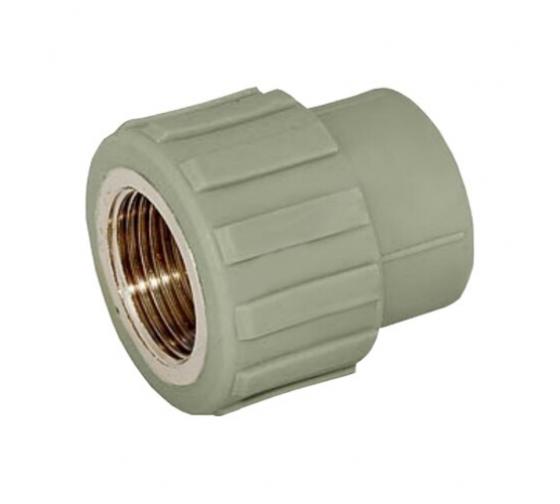 Муфта VALFEX PP-R сер комб Дн40х1" ВР 10129040Г