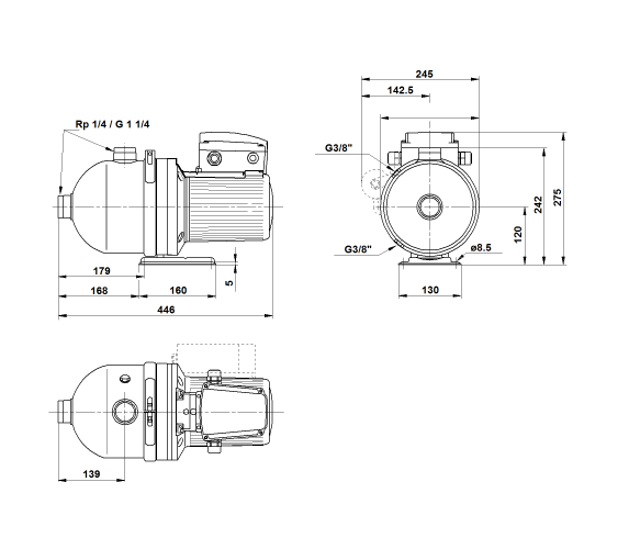 Насос CHIU 4-30 A-W-G-E 0.525 kW 1x230V 50Hz