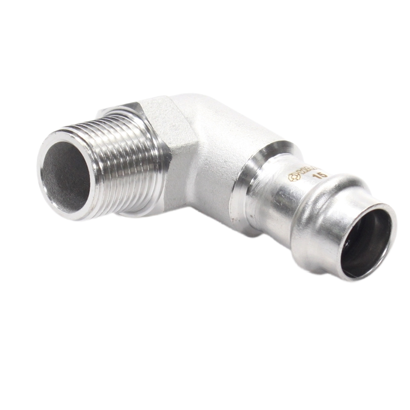 Отвод WAAG Heavy Inox 90 15-1/2" пресс-НР