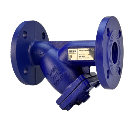Фильтр сетчатый фланцевый REON тип RSV07 Ду 80 (PN16, Тmax=300°С, корпус чугун GGG50)