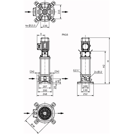 Насос Wilo HELIX V 1005-1/16/E/S/400-50