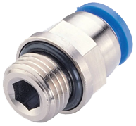 Прямой цанговый фитинг с резьбой Kipvalve KS-G1/4-8