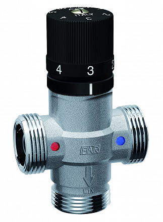 Термостатический смеситель FAR 1"НР, Тmax 95°C