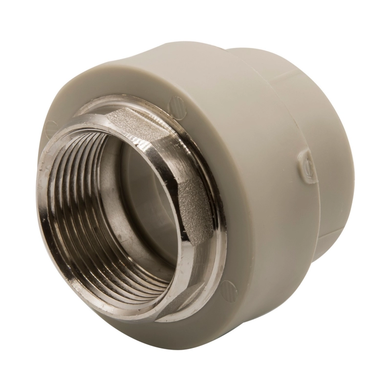 Муфта комб. вн 40х1 1/4'' под ключ EVER® plast серый