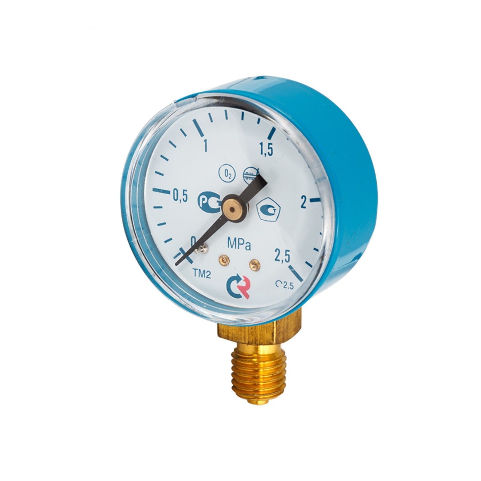 Манометр Росма ТМ-210Р.0 (0-1,6MPa) 12x1,5.2,5.Газ