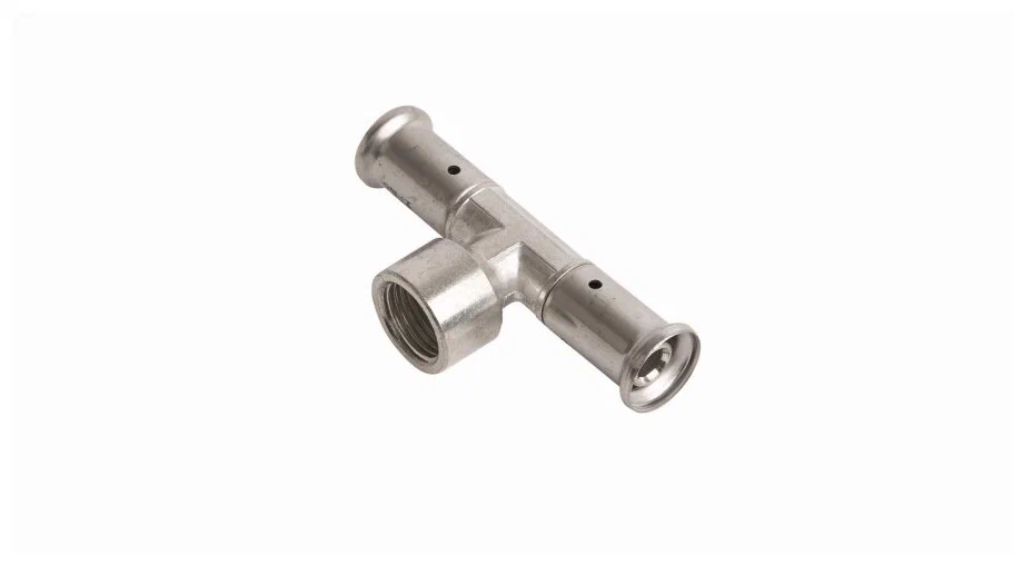 Тройник 32-3/4"-32, Henco P, 13, пресс-резьба, вн., латунь