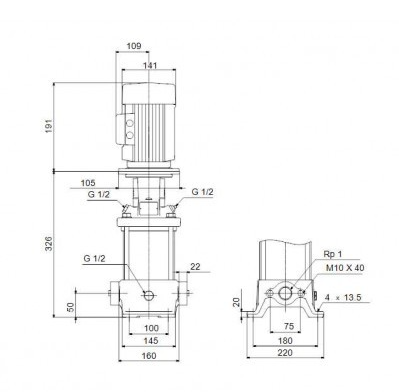 Насос Grundfos CR1-7 A-A-A-E-HQQE 3x230/400 50HZ