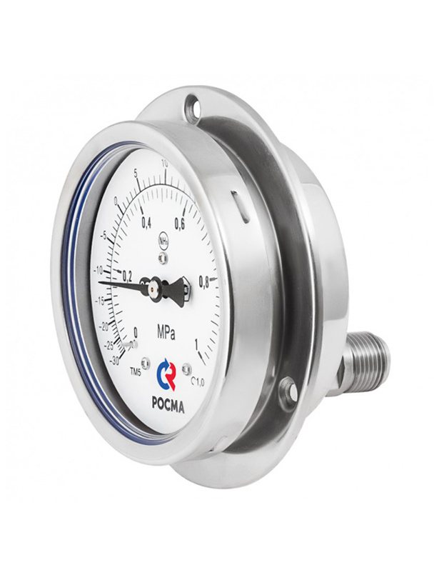 Манометр Росма ТМВ-521ТЭ.0 (-0,1-2,4MPa) (-70-+55C) 20x1,5.1,0.NH3.Двойная шкала