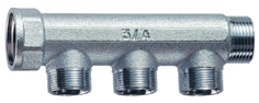 Коллектор FAR 1" с 3 отводами 1/2" 36мм