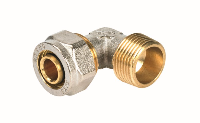 Угольник 90° 20-3/4" Henco A 5 обжим-резьба наружная латунь