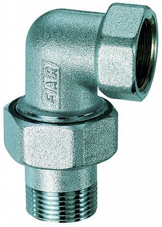 Угловой трехсоставной фитинг FAR 3/4" ВР-американка