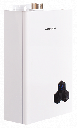 Газовая колонка MIZUDO ВПГ 4-10Т Полу-ТУРБО Oxygen free Euro, 10 л/мин труба в комплекте