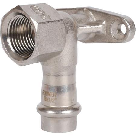 Водорозетка WAAG Heavy Inox 15-1/2" пресс-ВР