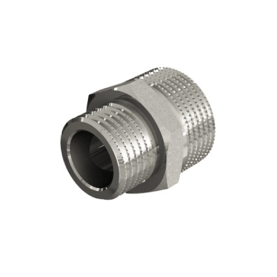 Ниппель НН, 3/8", 3/8", TIN латунь, равнопроходной ELSEN