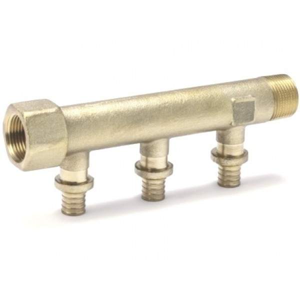 Коллектор распределительный на три трубы R/Rp 3/4-20 RAUTITAN 137225-002 Rehau