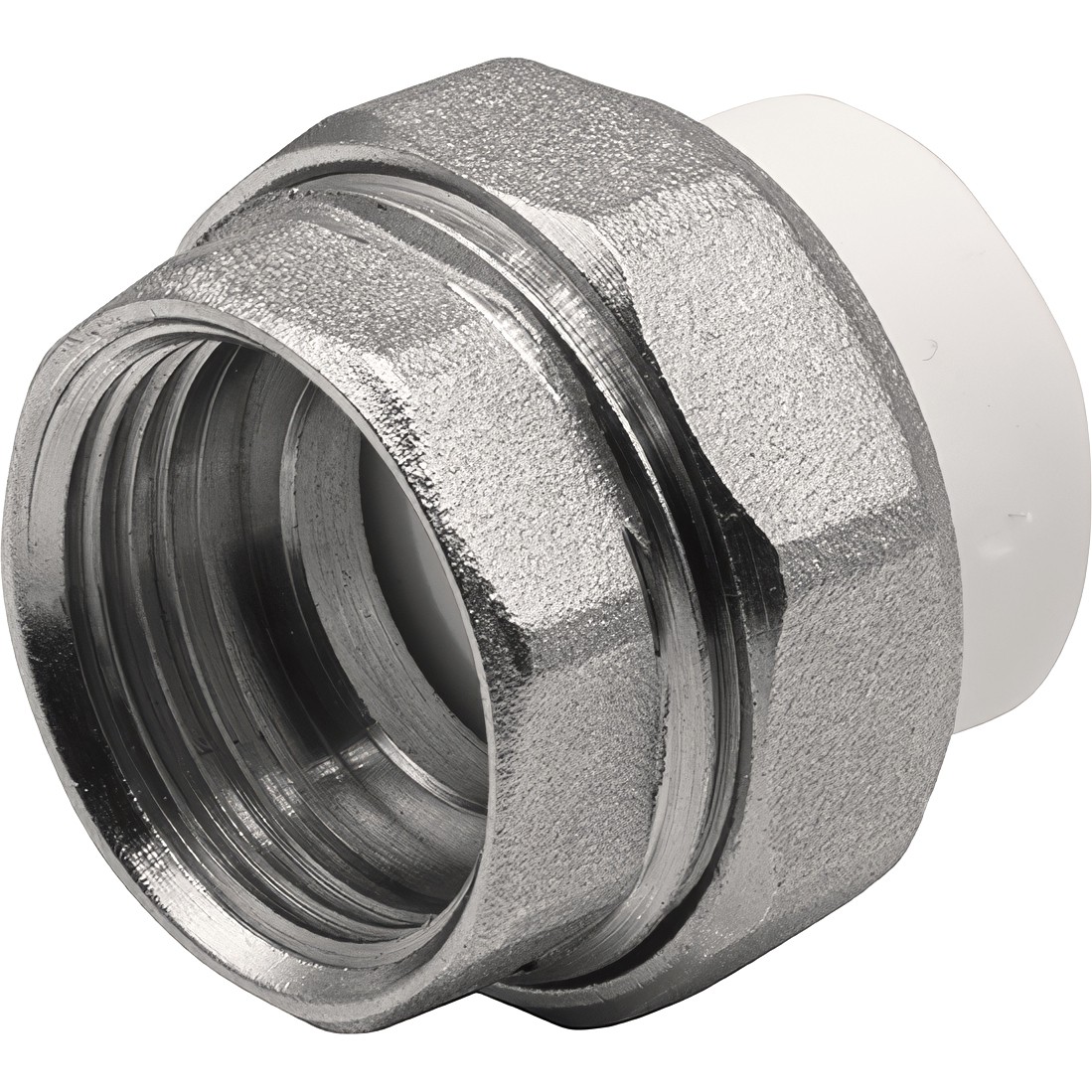 Муфта THERMOLIGHT комбинированная разъемная PP-R ВР 32х1" белый (5/100)