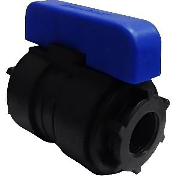 Кран шаровой Valfex компрессионный ПНД 1 1/4"х1" Ду33 вн/вн резьба разборный
