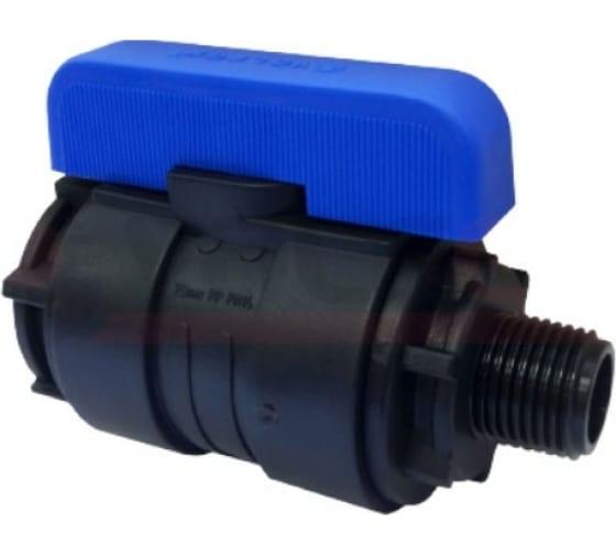 Кран шаровой Valfex ПНД 3/4"х3/4" гш