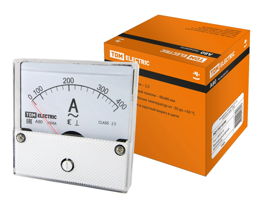 Амперметр TDM А80 400А/5А-2,5, (поверенный)