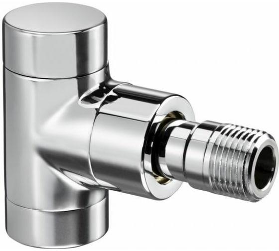 Вентиль Oventrop Combi E на обратную линию, угловой, DN-15, 1/2", 1/2", ВН, хромированный