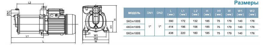 Насос LEO 5ECm100S