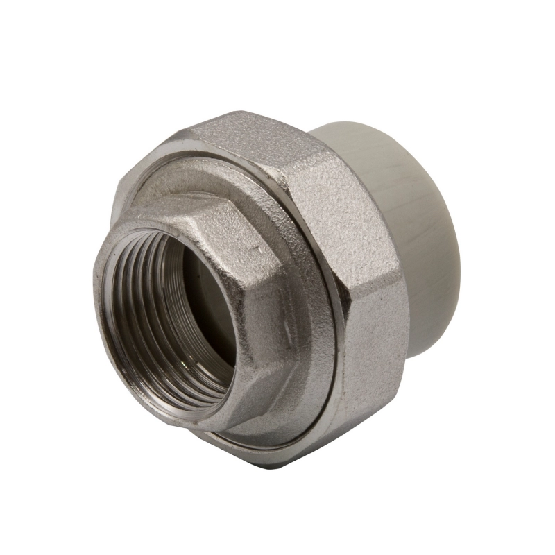 Муфта комб. разъемная, вн 25х3/4" EVER® plast белый UPF 012 25 02 00 WU