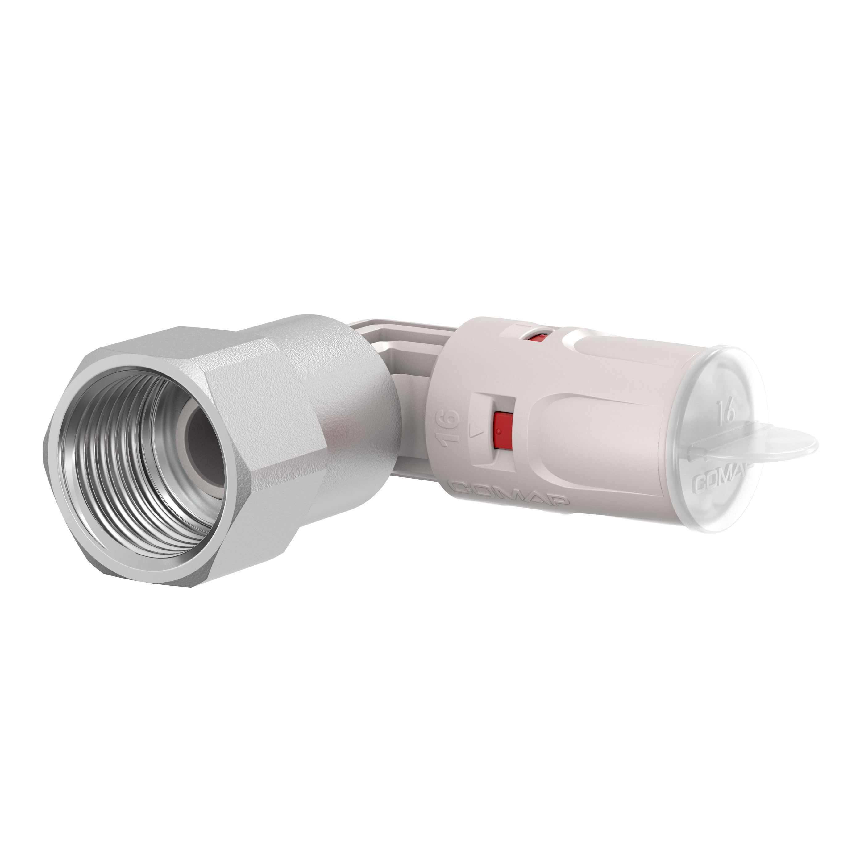 Уголок 90° с внутренней резьбой 26-F3/4 PUSH Comap