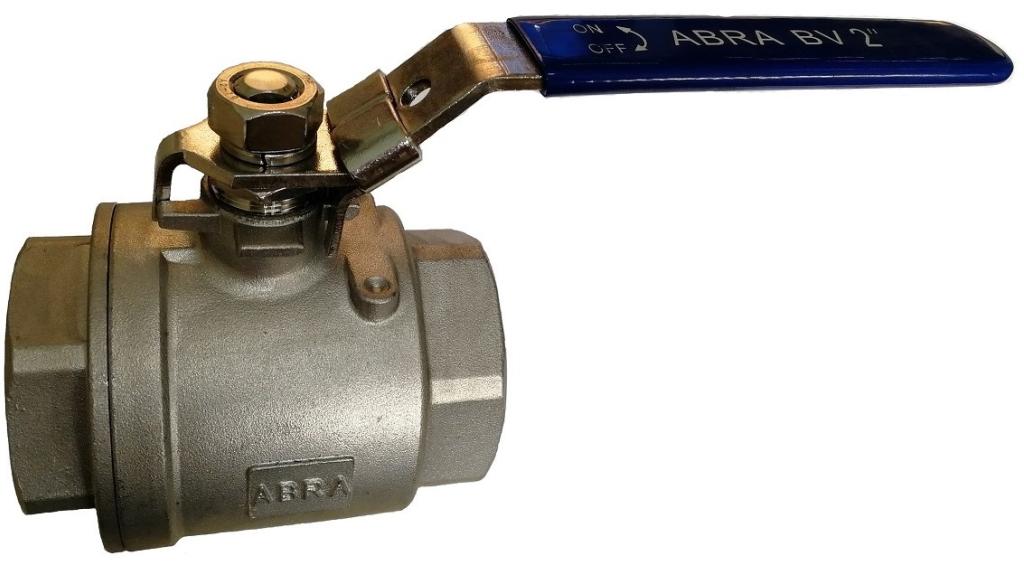 Кран шаровой полнопроходный резьбовой SS316 ABRA-BV027A-020