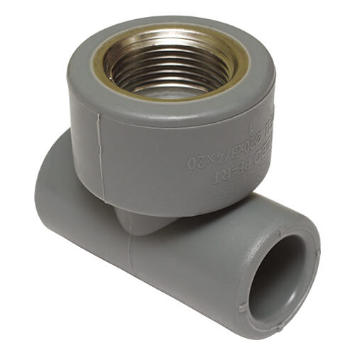 Tebo тройник комбинированный PE-RT вр 20х1/2"х20