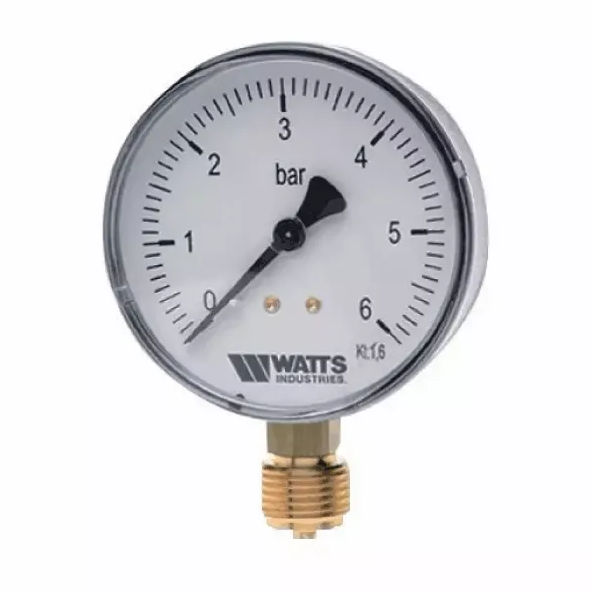 Манометр WATTS MDR 80/25 0-25bar RAD G 1/2 (F+R200)