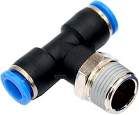 Т-образный тройник цанговый c резьбой Kipvalve KST-1/8-8