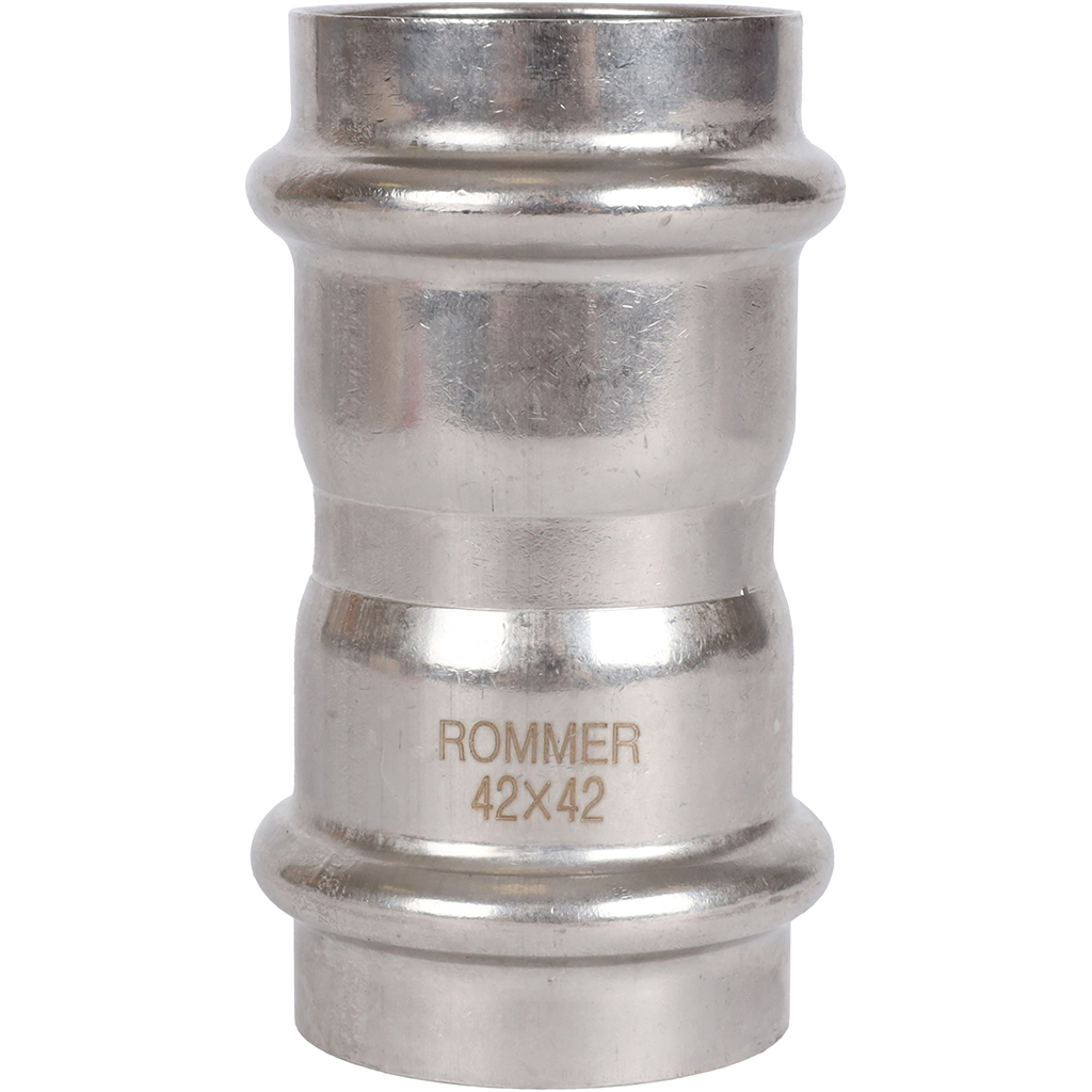 Муфта равнопроходная Rommer ВПр 42 из нержавеющей стали