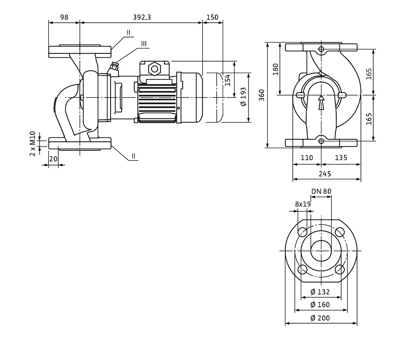 Насос Wilo IPL 80/115-2,2/2
