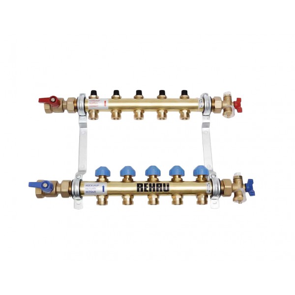Коллекторная группа НН 1" x 12 вых 3/4"EK Rehau HKV