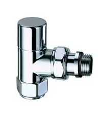 Вентиль запорный угловой FAR, гайка М24х19 (серебро)  1/2"EPDM
