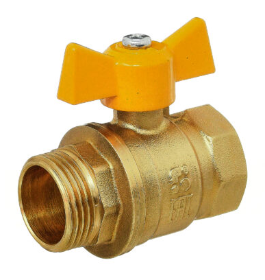 Кран шаровой Баз 11Б27п Dn20 Pn40 газ вр/нр бабочка, серия Standart