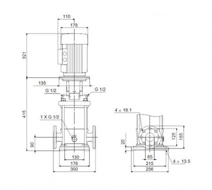 Насос Grundfos CR20-2 A-F-A-E-HQQE 3x400D 50 HZ