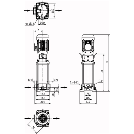 Насос Wilo HELIX FIRST V 404-5/16/E/S/400-50